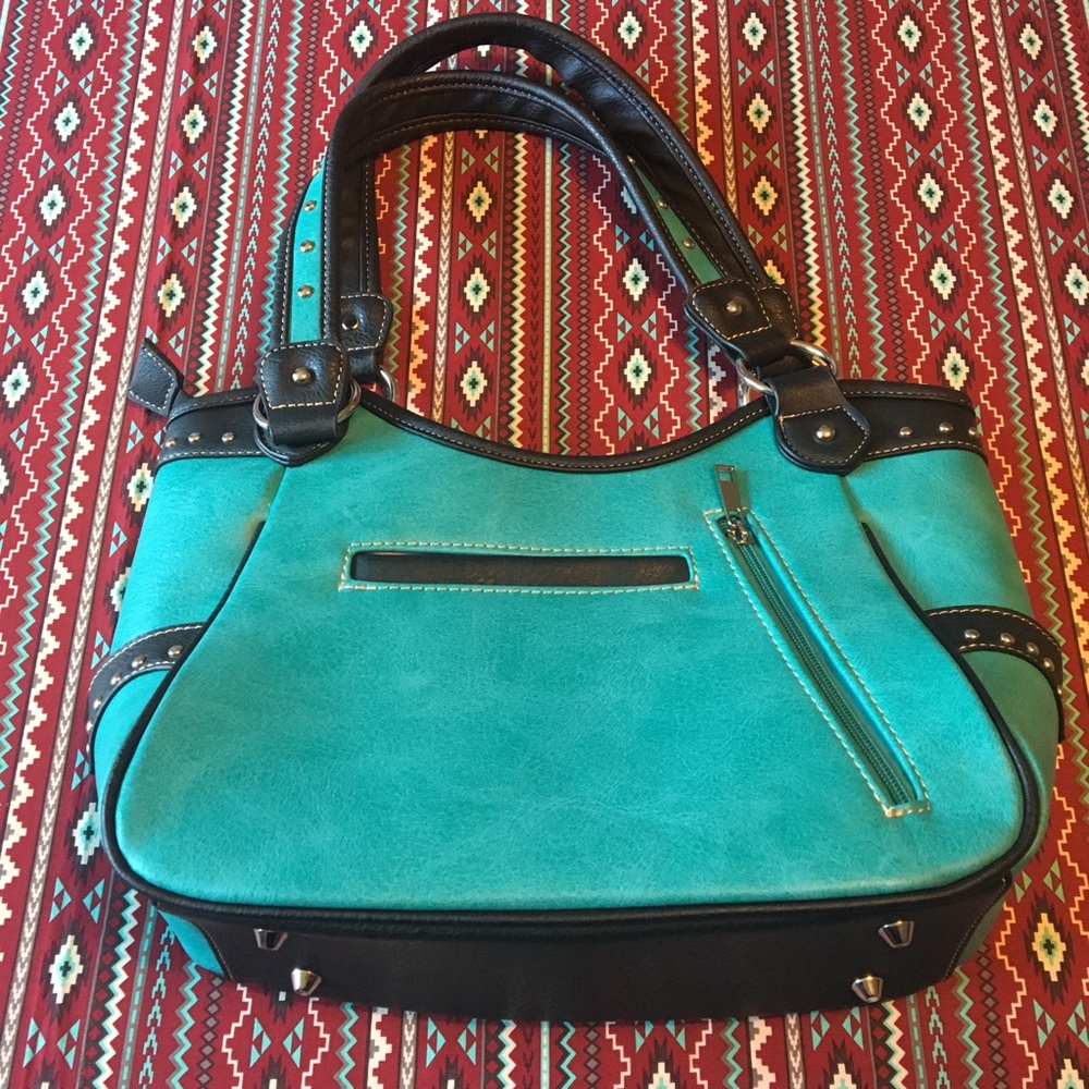Incredible embroidered/studded Southwestern Purse - Picture 8 of 8